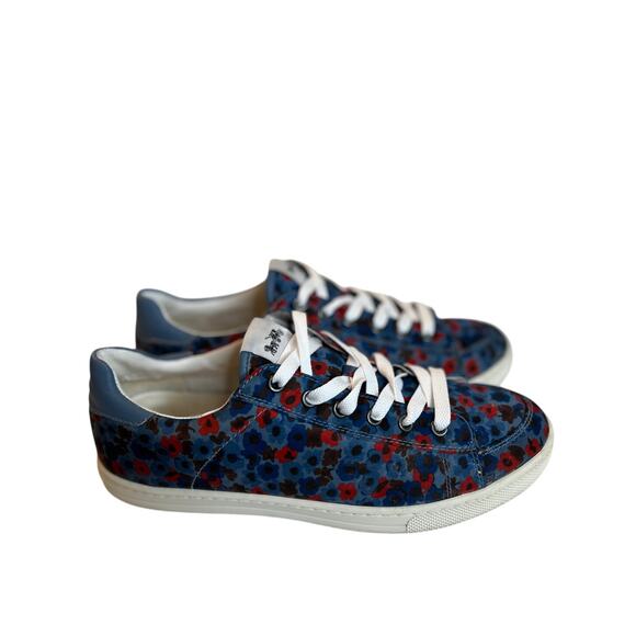 Coach Porter Floral Print Sneakers Women's Size 10B Feminine Preppy - Picture 2 of 9